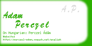 adam perczel business card